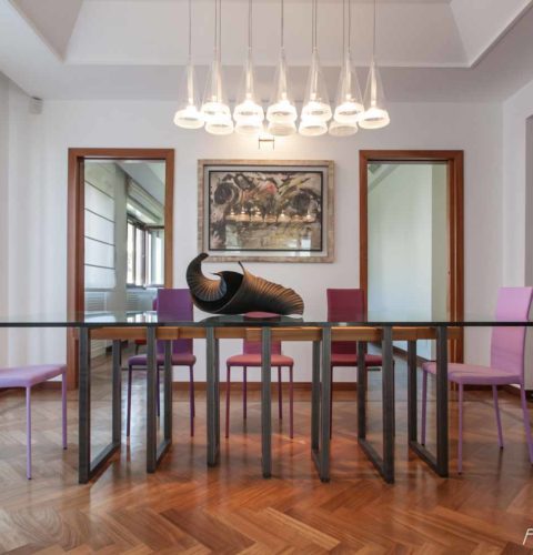 ristrutturazione Roma Parioli sala pranzo -13