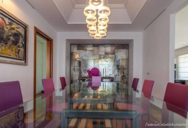 ristrutturazione Roma Parioli tavolo design -11