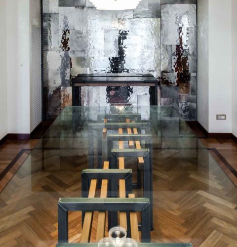 rsitrutturazione Roma Parioli tavolo design -26