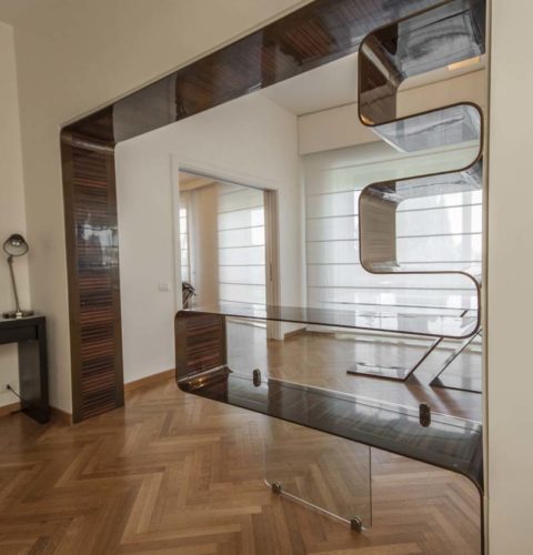 mobile bar in acciaio e legno-5