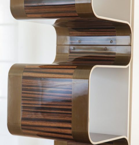 mobile bar in acciaio e legno-8