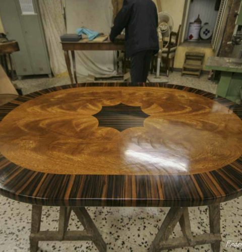 tavolo corinzio ebano e noce-1