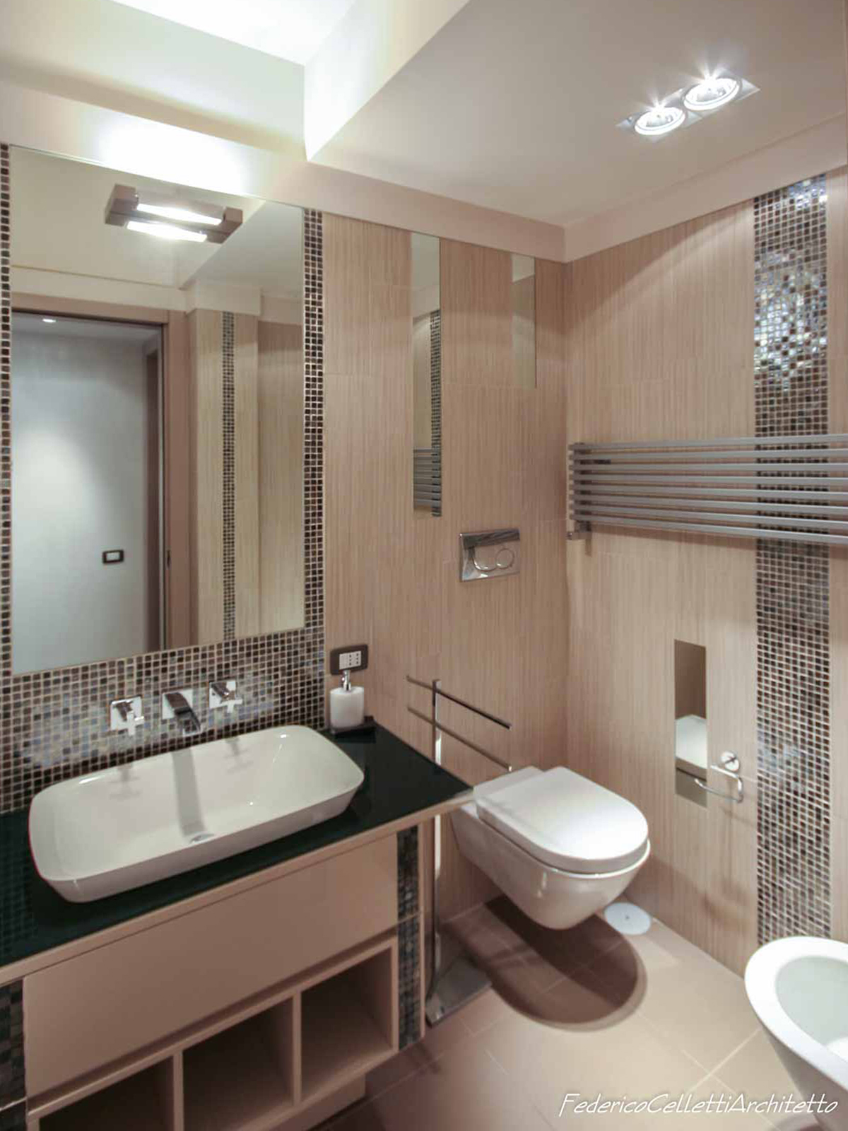 Bagno Attico Fleming Dopo i lavori di Restauro e Interior Design Bagno Attico Fleming Dopo i lavori di Restauro e Interior Design